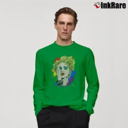 Men’s Pride Madonna Graphic Long-Sleeve Shirt in irish green | Sleek, Lightweight, Year-Round Wear