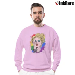 Men’s Pride Madonna Graphic Crewneck Sweatshirt in light pink | Cozy Fabric, Clean Style