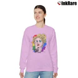 Women’s Pride Madonna Graphic Relaxed Sweatshirt in light pink | Soft, Laid-Back Vibe