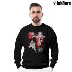 Men’s Primitive X Dragon Ball Z DBZ Collage Crewneck Sweatshirt in black | Cozy Fabric, Clean Style