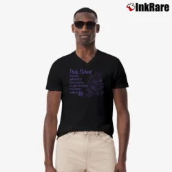 Men’s Prince And The Revolution Dearly Beloved V-Neck Tee in black | Sharp, Breathable, Everyday Staple