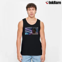 Men’s Prince Purple Rain Tank Top in black | Breathable, Active-Friendly Design