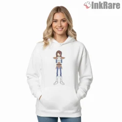 Princess Daria Anime Armor Cartoon Mashup Shirt on white hoodie for women graphic tee