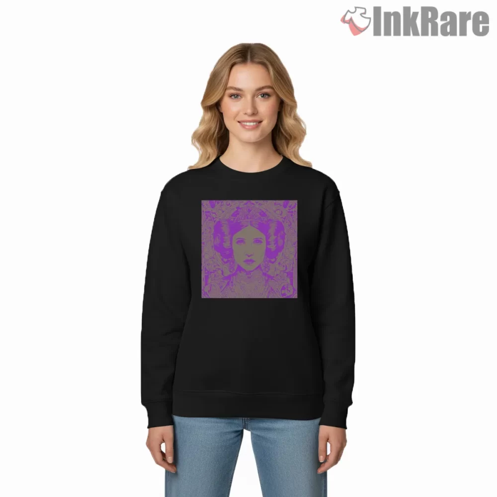 Princess Leia Ornate Psychedelic Portrait Shirt on graphic shirt for women graphic tee