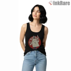 Professor Felix The Cat Cartoon Scientist Shirt on black tank top for women graphic tee