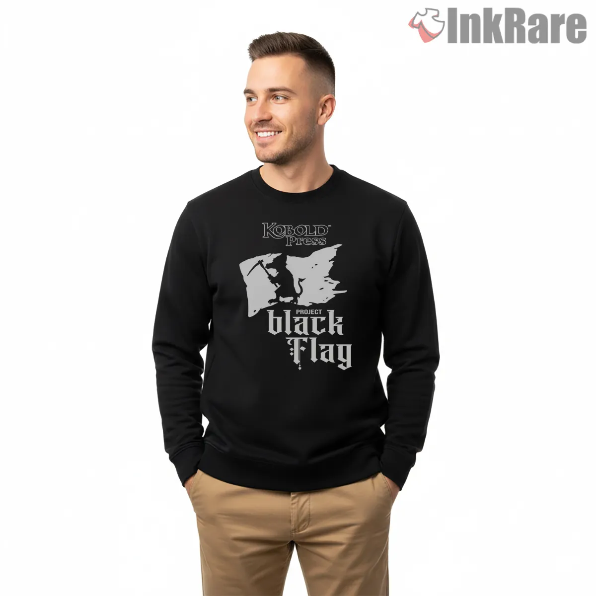 Project Black Flag Kobold Press Logo Shirt on graphic shirt for men graphic tee