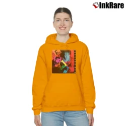 Women’s Psychedelic Furs 1982 Forever Now Cozy Hoodie in orange | Warm, Structured, Stylish