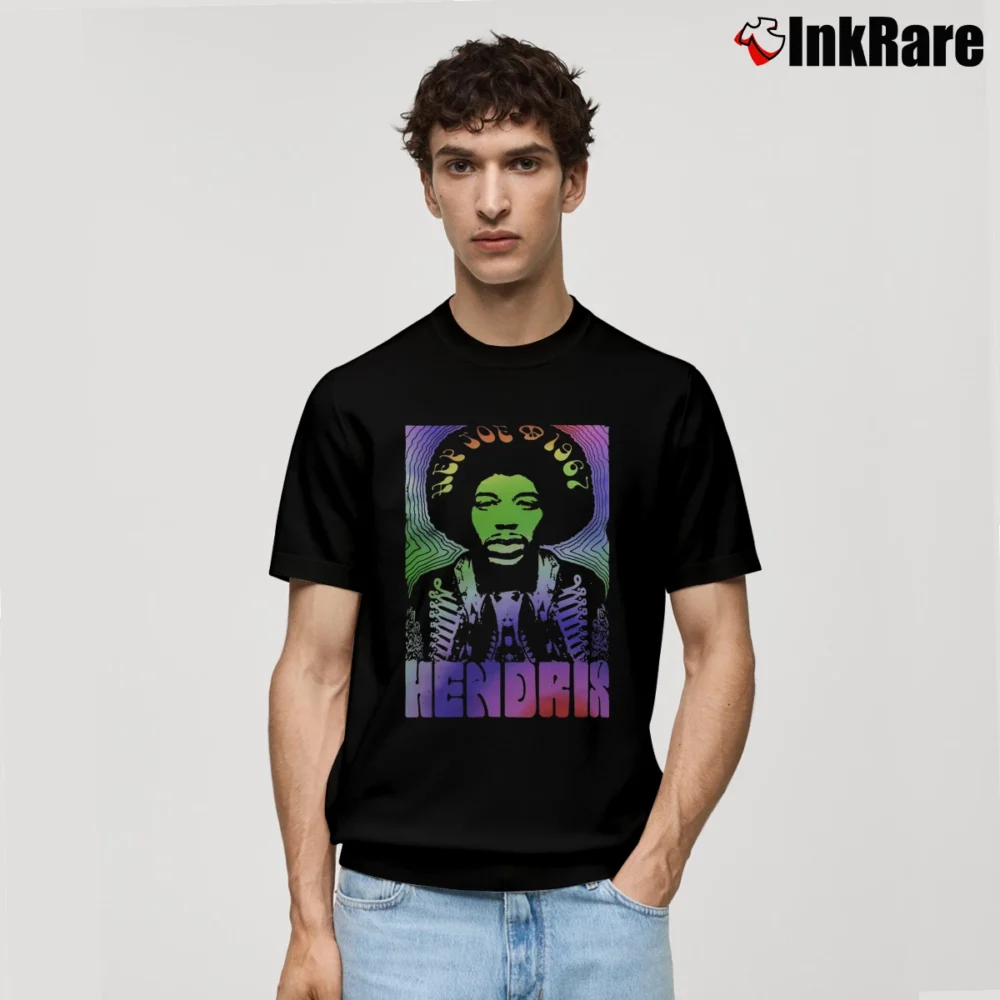 Men’s Psychedelic Jimi Hendrix Hey Joe 1967 Classic T-Shirt in black | Soft, Breathable Everyday Wear