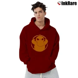 Men’s Psyduck Pokemon Gamer Geek Gift Pullover Hoodie in maroon | Cozy, Durable, Modern Fit