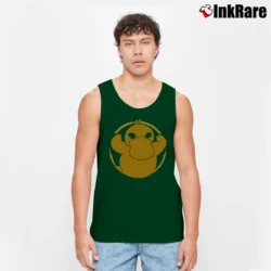 Men’s Psyduck Pokemon Gamer Geek Gift Tank Top in forest green | Breathable, Active-Friendly Design