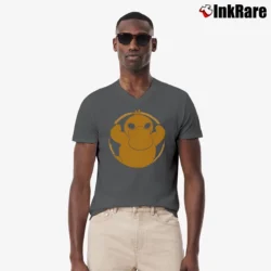 Men’s Psyduck Pokemon Gamer Geek Gift V-Neck Tee in charcoal | Sharp, Breathable, Everyday Staple