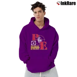 Men’s Public Enemy Double Target 90s Pullover Hoodie in purple | Cozy, Durable, Modern Fit