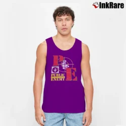 Men’s Public Enemy Double Target 90s Tank Top in purple | Breathable, Active-Friendly Design