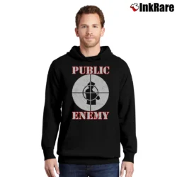 Men’s Public Enemy Fight The Power Pullover Hoodie in black | Cozy, Durable, Modern Fit