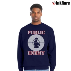 Men’s Public Enemy Fight The Power Crewneck Sweatshirt in navy | Cozy Fabric, Clean Style