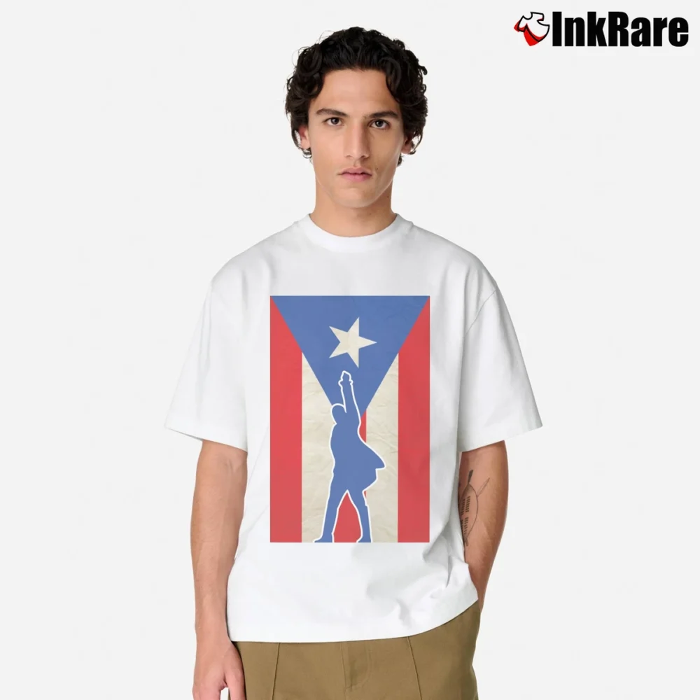 Men’s Puerto Rico Hamilton Classic T-Shirt in white | Soft, Breathable Everyday Wear
