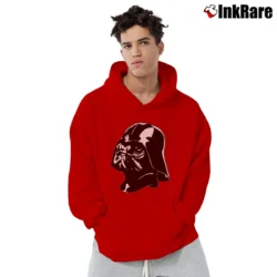 Men’s Pug Vader Funny Star Wars Dog Darth Vader Pullover Hoodie in red | Cozy, Durable, Modern Fit