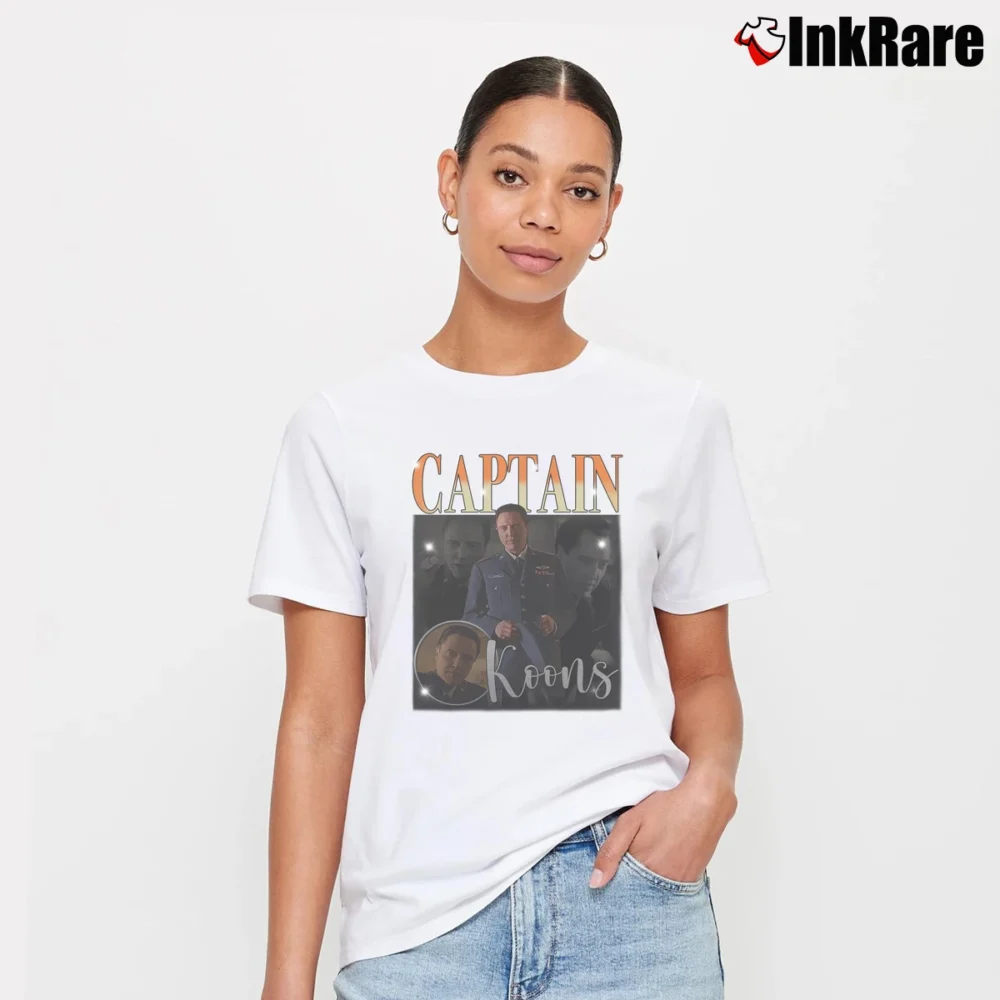 Women’s Pulp Fiction Captain Koons Christopher Walken Signature T-Shirt in white | Soft, Flattering Fit