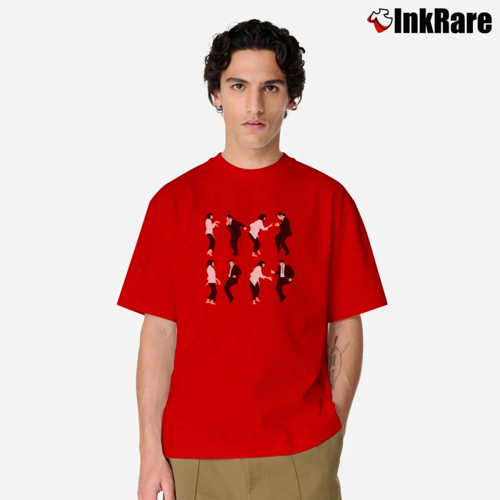 Men’s Pulp Fiction Dance Classic T-Shirt in red | Soft, Breathable Everyday Wear