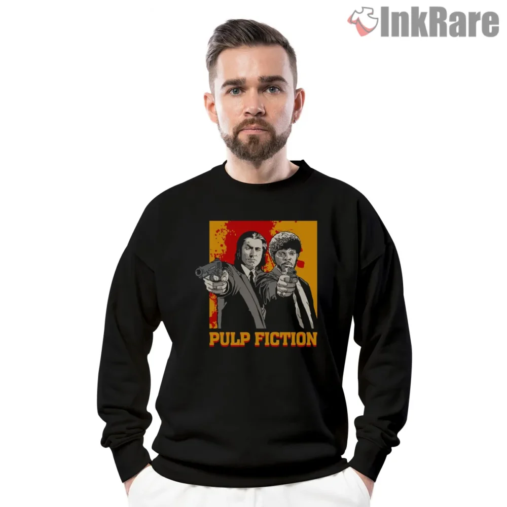 Pulp Fiction Hitmen Duo Poster Shirt on graphic shirt for men graphic tee