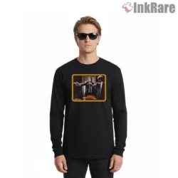 Pulp Fiction Signed Hitmen Photo Shirt on black long sleeve shirt for men graphic tee