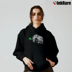 Women’s Pulp Ricktion Pulp Fiction Rick And Morty Mashup Cozy Hoodie in black | Warm, Structured, Stylish