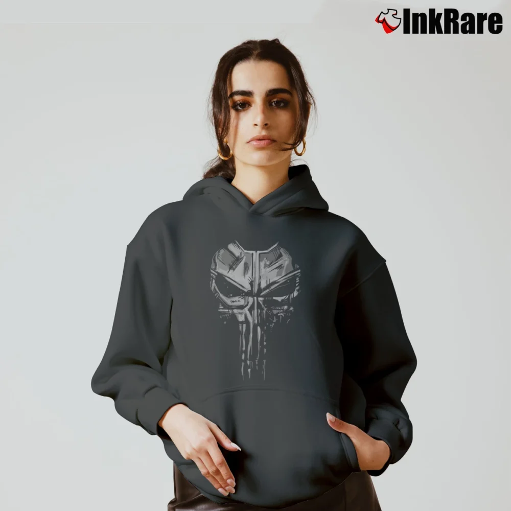 Women’s Punisher New Skull Daredevil Netflix Marvel Cozy Hoodie in charcoal | Warm, Structured, Stylish