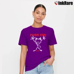 Women’s Purr Jam Cat Music Graphic Signature T-Shirt in purple | Soft, Flattering Fit