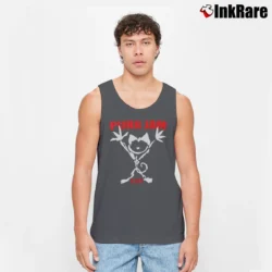 Men’s Purr Jam Cat Music Graphic Tank Top in charcoal | Breathable, Active-Friendly Design
