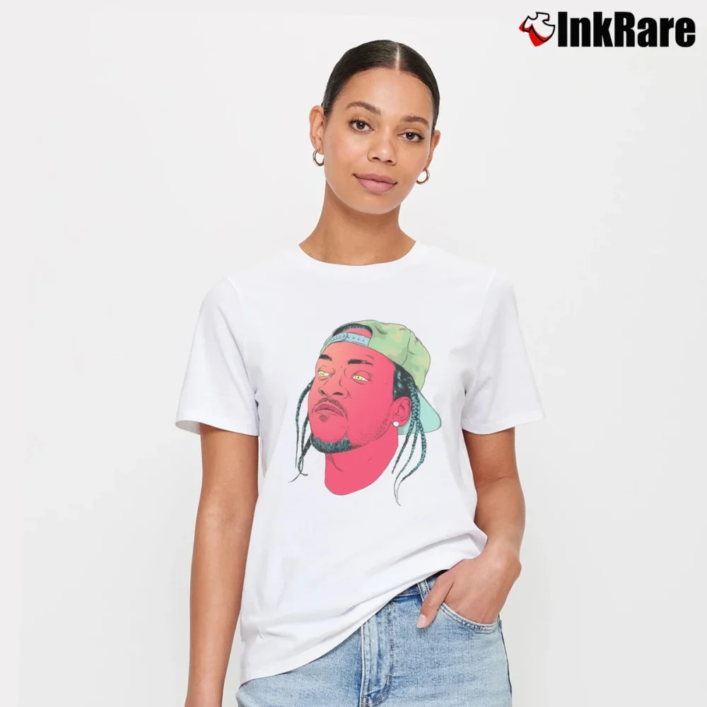 Women’s Pusha Daytona Rap Signature T-Shirt in white | Soft, Flattering Fit