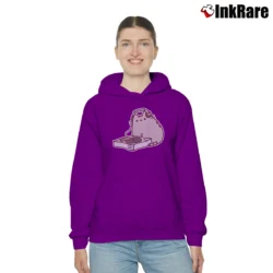 Women’s Pusheen The Cat DJ Juniors Cozy Hoodie in purple | Warm, Structured, Stylish