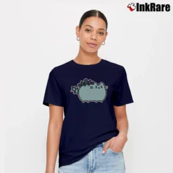 Women’s Pusheen The Dino Cat Signature T-Shirt in navy | Soft, Flattering Fit