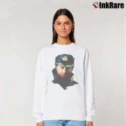 Women’s Putin Russia Mickey Rourke KGB Parody Relaxed Sweatshirt in white | Soft, Laid-Back Vibe