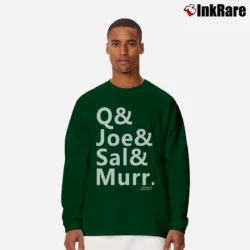 Men’s Q Joe Sal Murr Comedy Group Long-Sleeve Shirt in forest green | Sleek, Lightweight, Year-Round Wear
