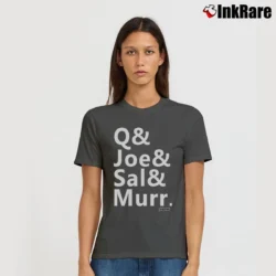 Women’s Q Joe Sal Murr Comedy Group Signature T-Shirt in charcoal | Soft, Flattering Fit