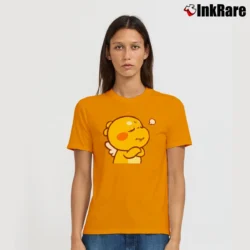 Women’s Qoobee Agapi Angry Emotion 2019 Signature T-Shirt in orange | Soft, Flattering Fit