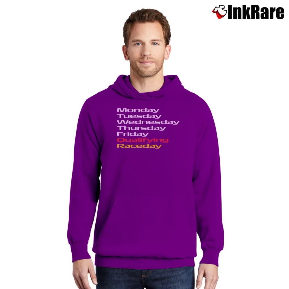 Men’s Qualifying Raceday Pullover Hoodie in purple | Cozy, Durable, Modern Fit
