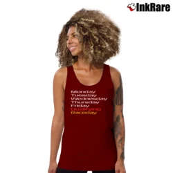 Women’s Qualifying Raceday Tank Top in maroon | Lightweight, Movement-Friendly
