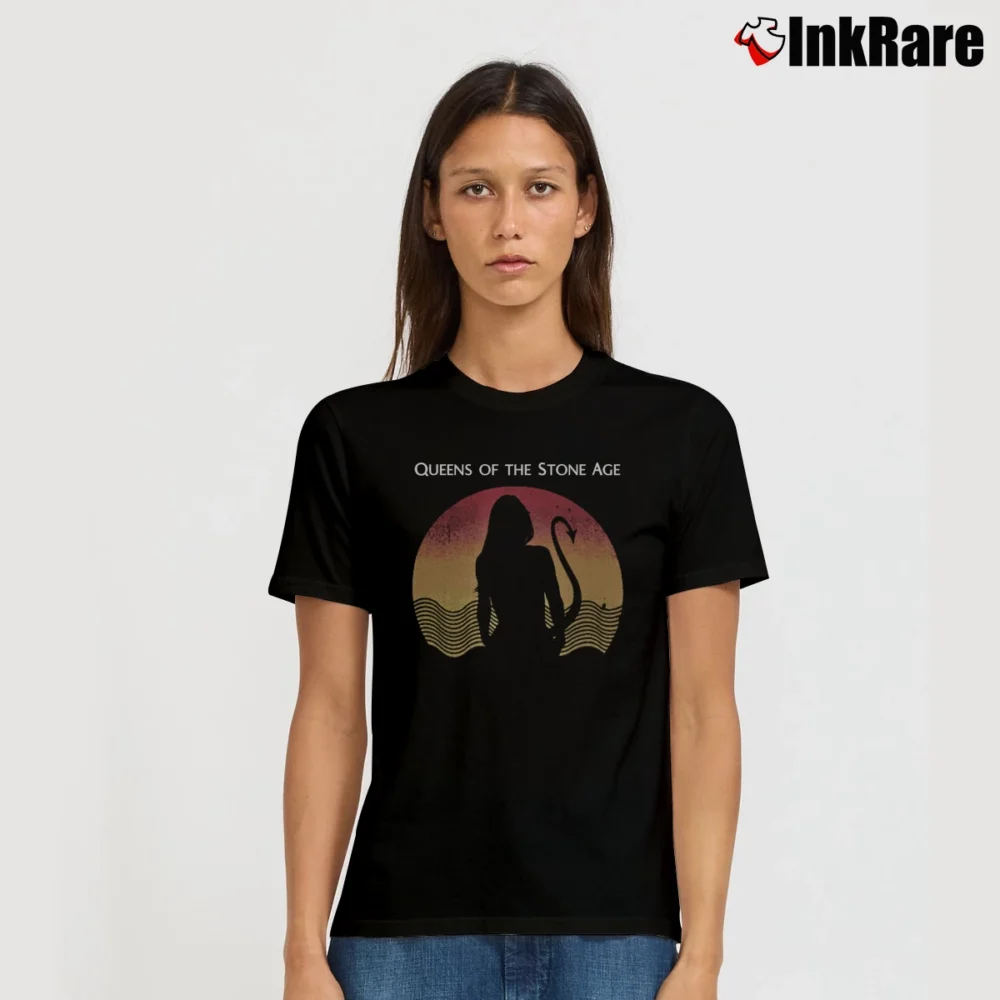 Women’s Queens Of The Stone Age Succubus Music Signature T-Shirt in black | Soft, Flattering Fit