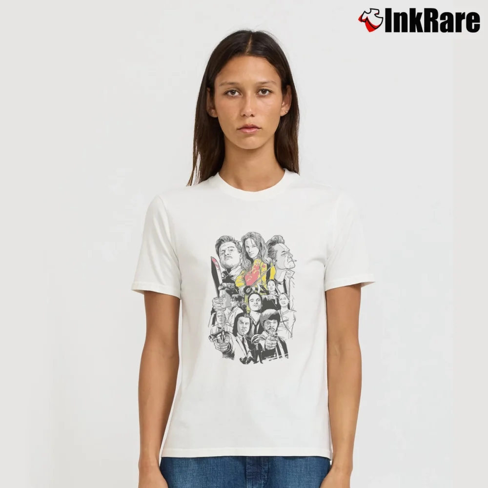 Women’s Quentin Tarantino Pulp Fiction T-Shirt in white | Soft, Flattering Fit