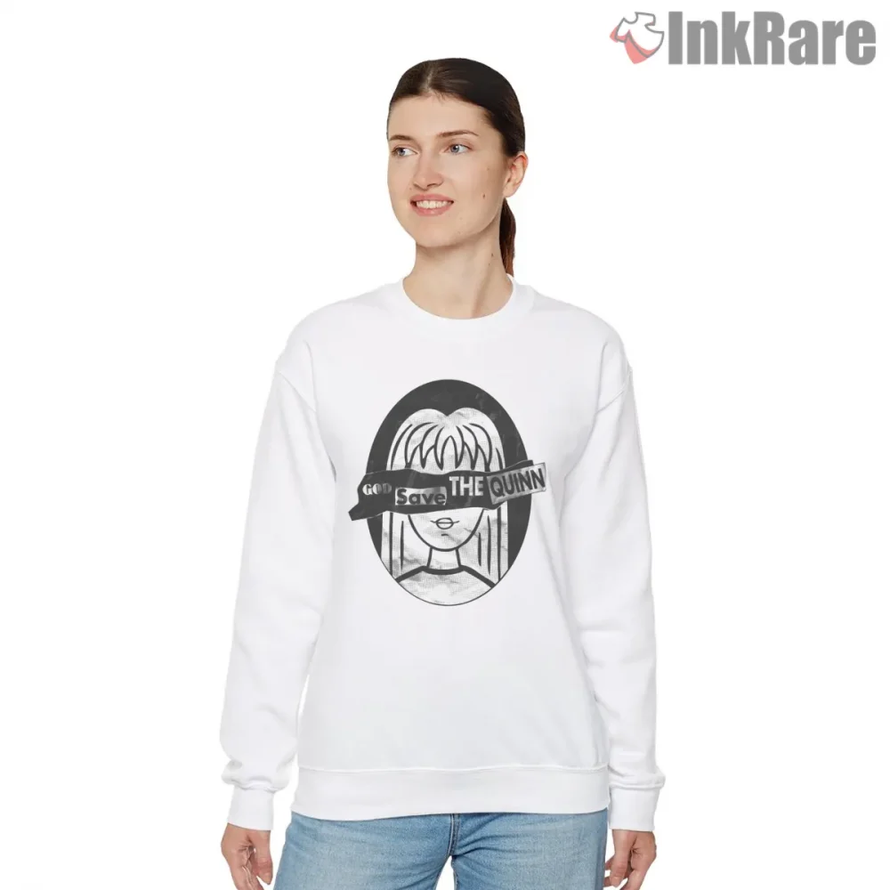 Quinn Morgendorffer God Save The Quinn Parody Shirt on graphic shirt for women graphic tee