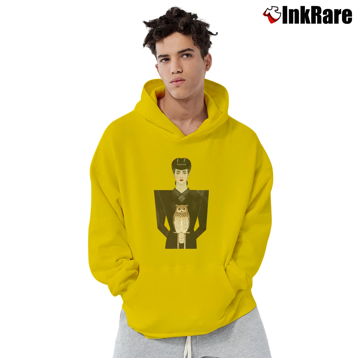 Rachael Blade Runner Men’s Pullover Hoodie in yellow – Ultimate Warmth Men’s Rachael Blade Runner Pullover Hoodie in yellow | Cozy, Durable, Modern Fit