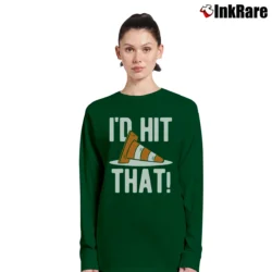 Women’s Racing I'd Hit That Long-Sleeve Top in forest green | Sleek, Versatile, All-Season