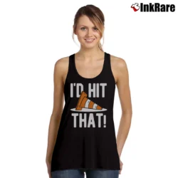 Women’s Racing I'd Hit That Tank Top in black | Lightweight, Movement-Friendly
