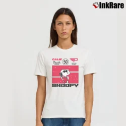 Women’s Racing Snoopy T-Shirt in white | Soft, Flattering Fit