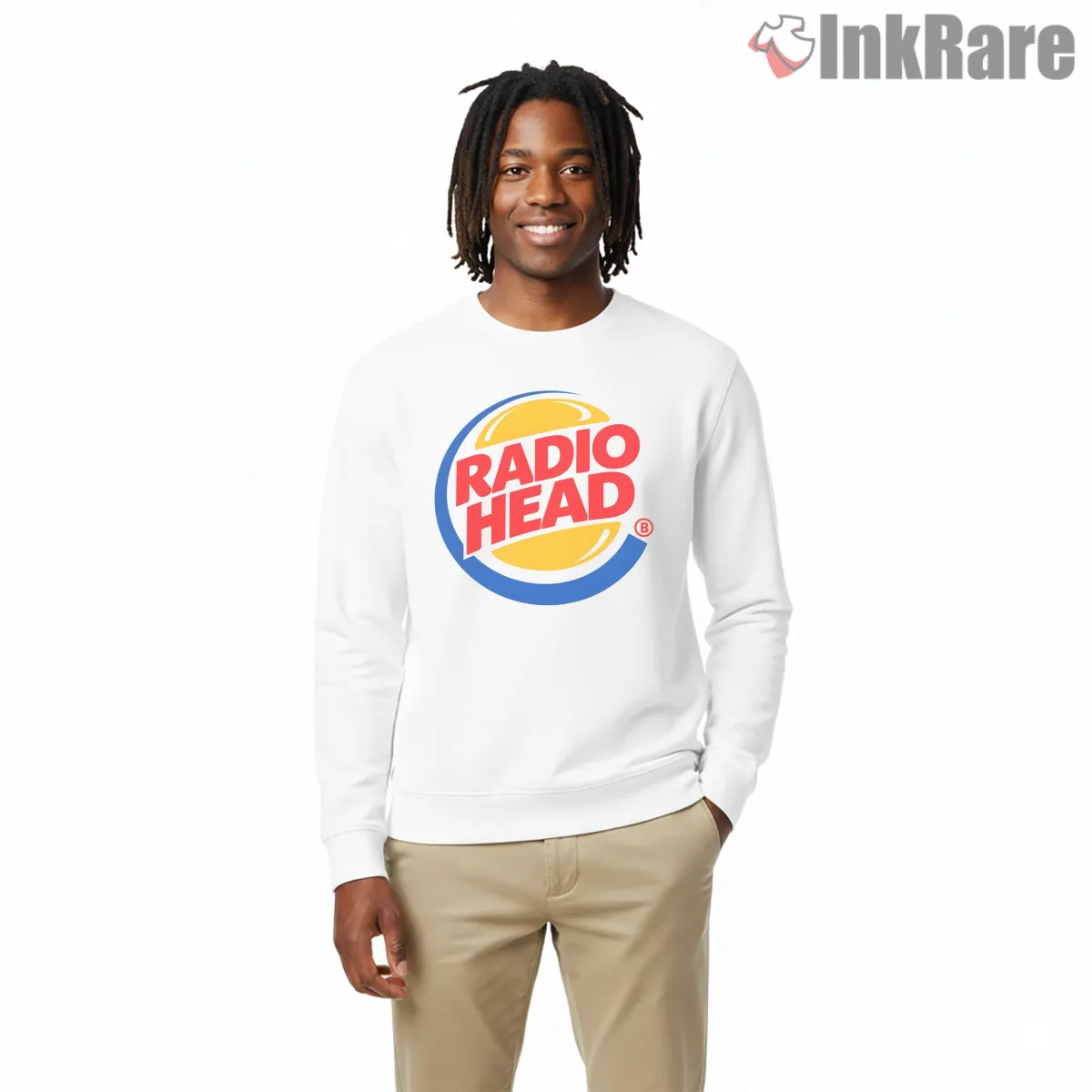 Radiohead Burger King Logo Parody Shirt on graphic shirt for men graphic tee