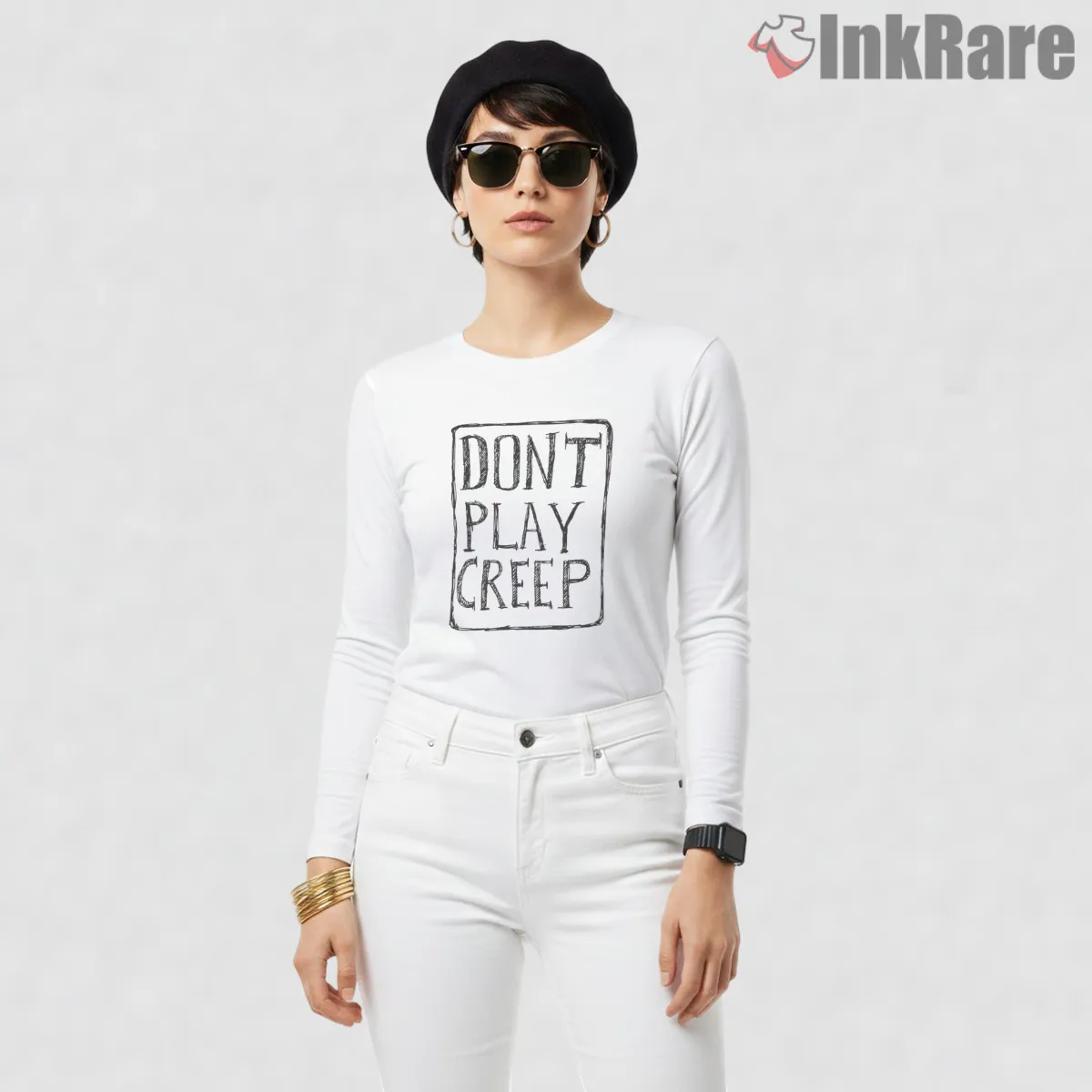 Radiohead Dont Play Creep Punk Shirt on white long sleeve shirt for women graphic tee