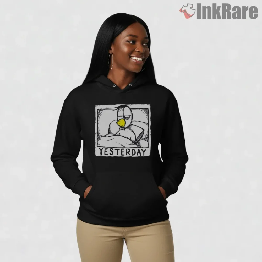Radiohead Everything In Its Right Place Sketch Shirt on black hoodie for women graphic tee