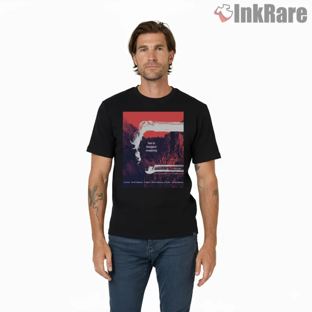 Radiohead How To Disappear Completely Dreamscape Shirt on black short sleeve shirt for men graphic tee