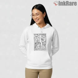 Radiohead How To Disappear Completely Ghost Forest Shirt on white hoodie for women graphic tee